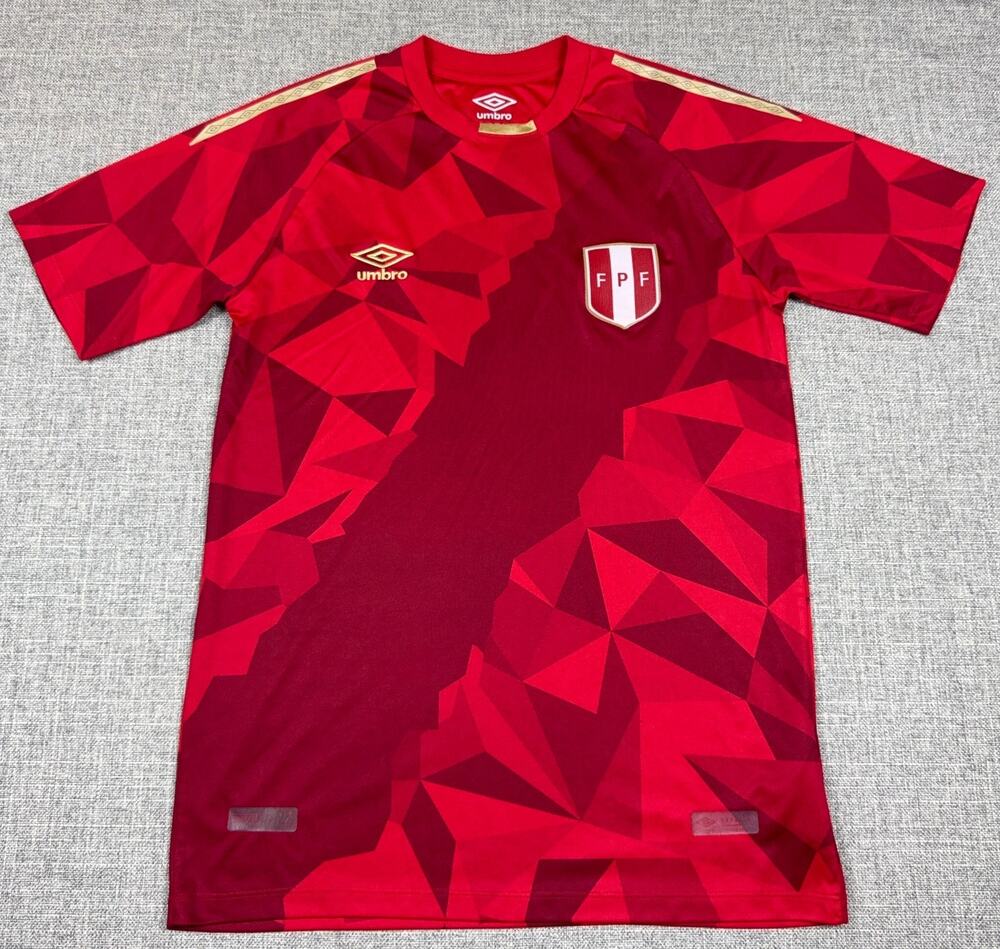 2018 Umbro Peru FPF World Cup Third Jersey Men's M Red Limited Edition